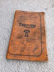 Instruction Manual No.17 TRIUMPH twin cylinder B 5T 6T T100 T110 TR5 TR6 T120 - Picture 1 of 6
