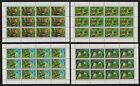 Cook Is. WWF Birds 4 feuilles complètes 1989 MNH SG#1222-1225 MI#1278-1281