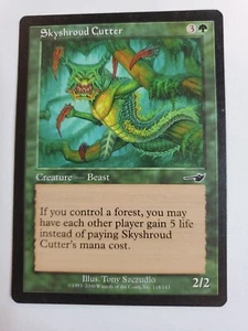MTG Magic The Gathering Card Skyshroud Cutter Creature Beast Green Nemesis 2000 - Picture 1 of 2