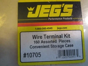 JEG'S WIRE TERMINAL KIT P/N 10705, CRIMP CONNECTOR KIT, RING TERMINALS BUTT CONN - Picture 1 of 4