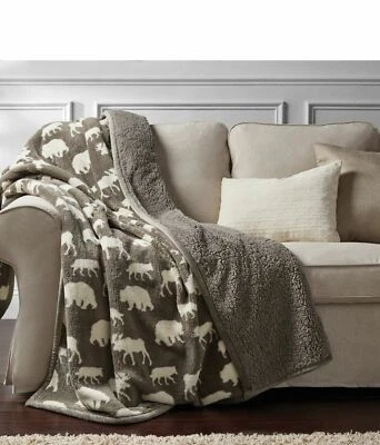 Member's Mark, 60"x72" Oversized Cozy Reversible Sherpa  Throw (Choose Pattern) - Image 1 of 4