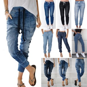 oleno harem denim pants