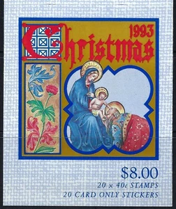 1993 Australia SG#SB82 Christmas Stamp Booklet - Foto 1 di 3