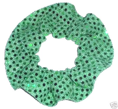 Scrunchie de pelo lentejuelas lunares tela Scrunchies de Sherry Sparkle Dancers 24 colores Foto 1 de 4