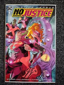 DC Justice League No Justice #1 Signed by James Tynion IV  VF/NM with COA