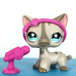 Auténtico Littlest Pet Shop #468 gato de pelo corto/original Hasbro LPS - Imagen 1 de 5