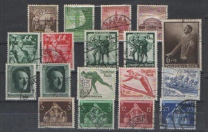 Reich alemán, pequeño lote de los años 1935 - 1939 sellado. - Imagen 1 de 1