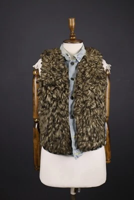 Chaleco Chaleco DENIM & SUPPLY RALPH LAUREN Azul Denim Piel Sintética Talla S Foto 1 de 4