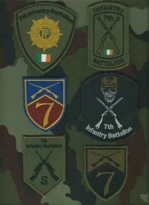 7th Infantry Battalion Shoulder Patches Irish Defence Forces Military Insignia - Picture 1 of 7