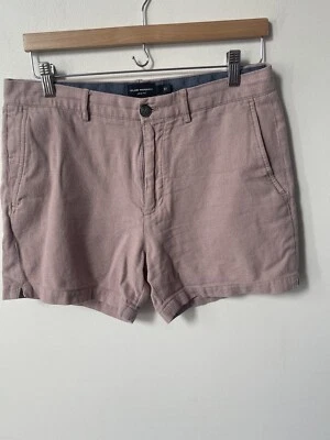 Pantalones Cortos Club Monaco Rosa Lino Mujer Bolsillos Talla 31 Cottagecore Playa Viaje Foto 1 de 4
