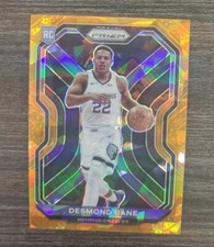 2020-21 Panini Prizm Orange Ice Prizm Desmond Bane #297 Rookie RC