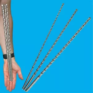 3x 400mm Long Masonry Drill BIT Set 8mm 10mm 12mm, Brick Concrete, Block, Stone - Picture 1 of 3