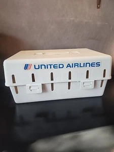Vintage United Airlines Pet Carrier UA Flugzeug Tragekäfig Zwinger Luftfahrt - Bild 1 von 11