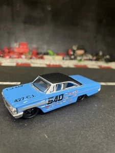MAISTO DIECAST RACE CAR 1:64 BLUE #540 1964 FORD GALAXIE 500 427 CI RED 100 - Picture 1 of 5