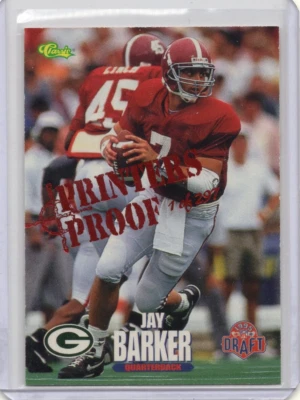 1995 Classic Printer’s Proof #86 Jay Barker Rookie /297 NM+ SP - Image 1 of 2