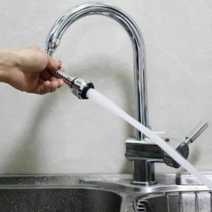 Extensor de grifo giratorio 360° aireador fregadero mezclador doble pulverización piezas cocina - Imagen 1 de 12