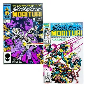 Strikeforce: Morituri #1 & 2 (1986 Marvel) Total War on Earth! Unread! NM- - Picture 1 of 9