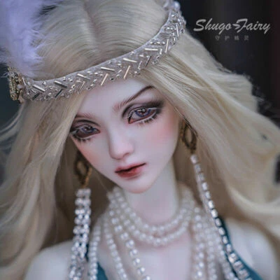 1/4 BJD Dolls Girl Women Gift Nude Bare Resin Ball Jointed + Eyes +Face Make up - Imagem 1 de 4