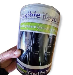 NEW Flexible Keyboard Full Keyboard for laptops Silicone Waterproof - Picture 1 of 12