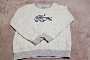 Lacoste Boys Large Croc Fleece Sweatshirt Size 10 - Picture 1 of 7
