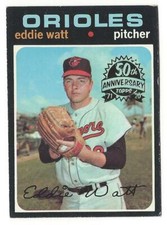2020 Topps Heritage High Number Eddie Watt 50th Anniversary Buyback Orioles 1971