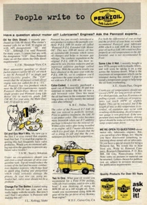 1979 Vintage Print Ad People Write to Pennzoil Have a question about motor oil? - Picture 1 of 2