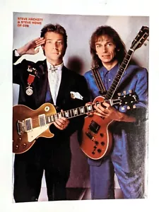 PÓSTER PINUP DE PÁGINA COMPLETA DE PÁGINA COMPLETA DE LA REVISTA STEVE HACKETT & STEVE HOWE REVISTA GTR / SÍ / GÉNESIS / STEVE HACKETT & STEVE HOWE - Imagen 1 de 1