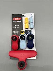  OXO Good Grips All-purpose 9 Piece Clip Set Model 13328000 for Hanging Sealing  - Picture 1 of 2