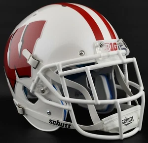 *CUSTOM* WISCONSIN BADGERS NCAA Schutt XP GAMEDAY Replica Football Helmet - Picture 1 of 4