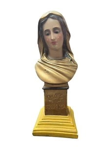 Vintage Madre Dolorosa Our Lady Of Sorrows Mary Chalk Ware Statue Blessed Grace - Picture 1 of 18