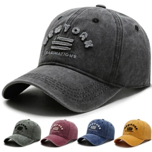Distressed New York Baseballkappen Mütze bestickt gewaschen Baumwolle Lo Pro Strapback - Bild 1 von 17