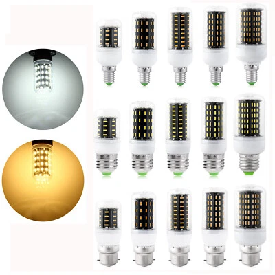 LED Corn Light Bulbs E14 E27 B22 12W - 35W Energy Saving White Office Lamps 240V - Image 1 of 4