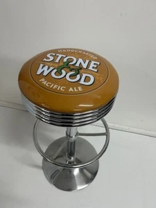 STONE & WOOD PREMIUM BAR STOOL ADJUSTABLE HEIGHT BEER - Picture 1 of 6