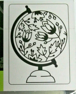 Globe  Embossing Folder  4-1/4  x  5-3/4 Inches Darice  NIP - Picture 1 of 2