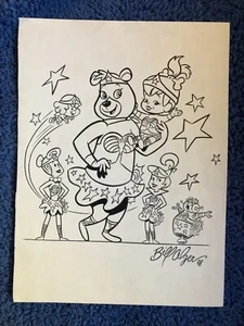 DC Comics MUJER MARAVILLA Hanna-Barbera Diversión por el dibujante Bill Alger - 1998 Arte! - Imagen 1 de 1