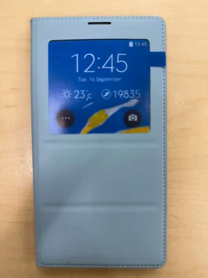 Nueva Funda Abatible Samsung Galaxy Note 4 S-View - Turquesa Note4 Foto 1 de 3