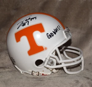 MINI CASCO JOE MILTON TENNESSEE VOLS FIRMADO RIDDELL CON INSCRIPCIÓN CON CERTIFICADO DE AUTENTICIDAD #2 - Imagen 1 de 4