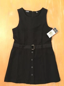 New! Chaps Girls Schoolwear Approved Dress Sleeveless Navy Blue Size 5 - Picture 1 of 8