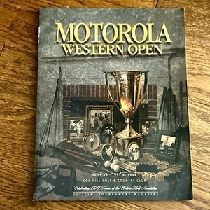 1999 MOTOROLA WESTERN OPEN GOLF PROGRAM, 100th ANNIVERSARY, TIGER WOODS WINS - Picture 1 of 6
