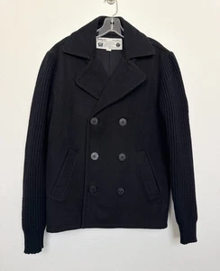 Diesel The Brave Blazer Wool Jacket Double Breasted Jacket Black Vtg Men's Large - Picture 1 of 11