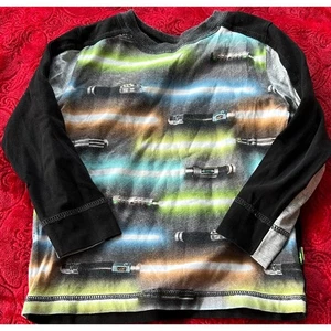 Molo Kids Long Sleeve Lightsaber Star Wars Graphic T-Shirt Size 92 - Picture 1 of 3