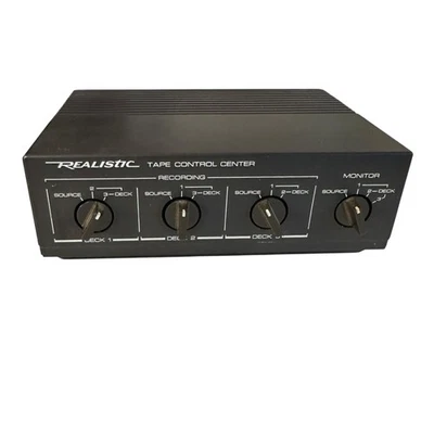 Radio Shack Realistic Vintage Three Deck Tape Control Center Model 42-2115 - Image 1 of 3