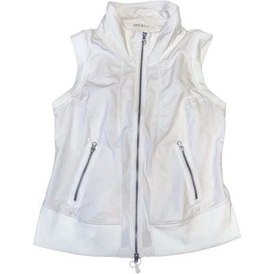 Chaleco reflectante de golf deportivo Zella blanco usado en excelente estado talla grande Foto 1 de 4