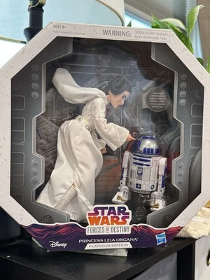 Hasbro Star Wars Princess Leia Organa Platinum Edition Forces of Destiny 12"Doll - Image 1 of 4