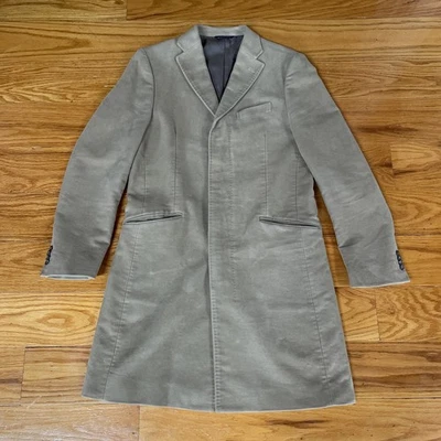 Chaqueta Abrigo Banana Republic Hombres Imitación Gamuza Talla S Camel Tostado Profesional Foto 1 de 4