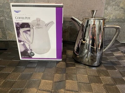 Vintage Vollrath Triennium Stainless Steel Coffee Pot 46201, Mirror Finish. 2005 - Image 1 of 4
