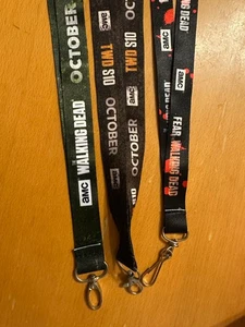New SDCC Comic Con 3 x The Walking Dead AMC Lanyards exclusive AMC merch - Foto 1 di 4