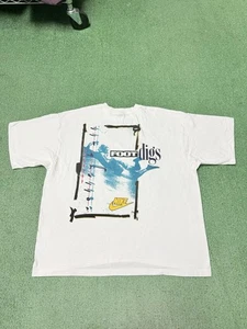Vintage 90s Nike Foot Digs Volleyball T-Shirt Men’s Size XL White Swoosh Rare - Bild 1 von 9