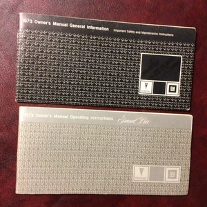 1973 PONTIAC GRAND PRIX ORIGINAL OWNERS MANUAL & MAINTENANCE BOOK ALL MODELS - Picture 1 of 15