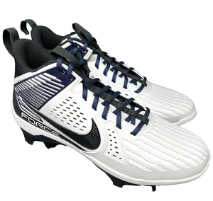 Nike Force Savage Pro DA5453-105 White/Black Football Cleats Size 15 - Picture 1 of 10